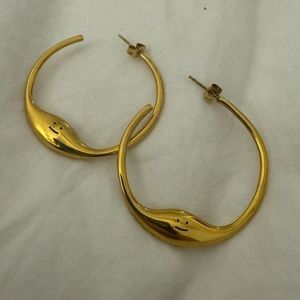 Smiley Hoop Earrings